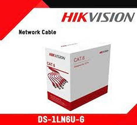 HIKVISION DS-1LN6U-G CAT6 UTP 305 m 23 AWG CAT6-4P-PVC Network Kablo